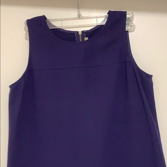LOFT dark purple shift dress - Picture 2 of 3